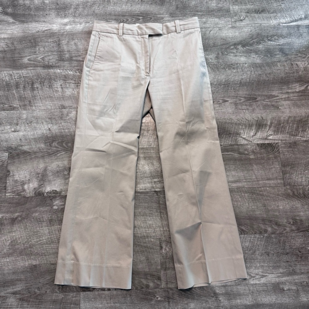 Babaton Aritzia Tailored Ankle Light Beige Straight Leg Trouser Pant Womens Sz 8